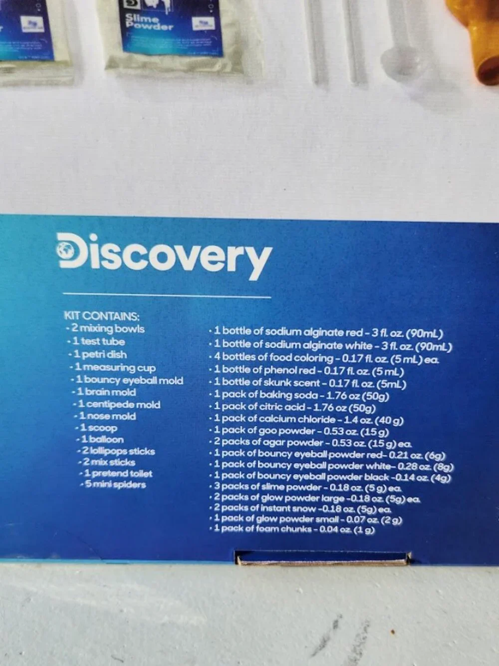 NEW Discovery Big Creepy Science Lab Kit 65 Experiments Amazing Reactions Chemis